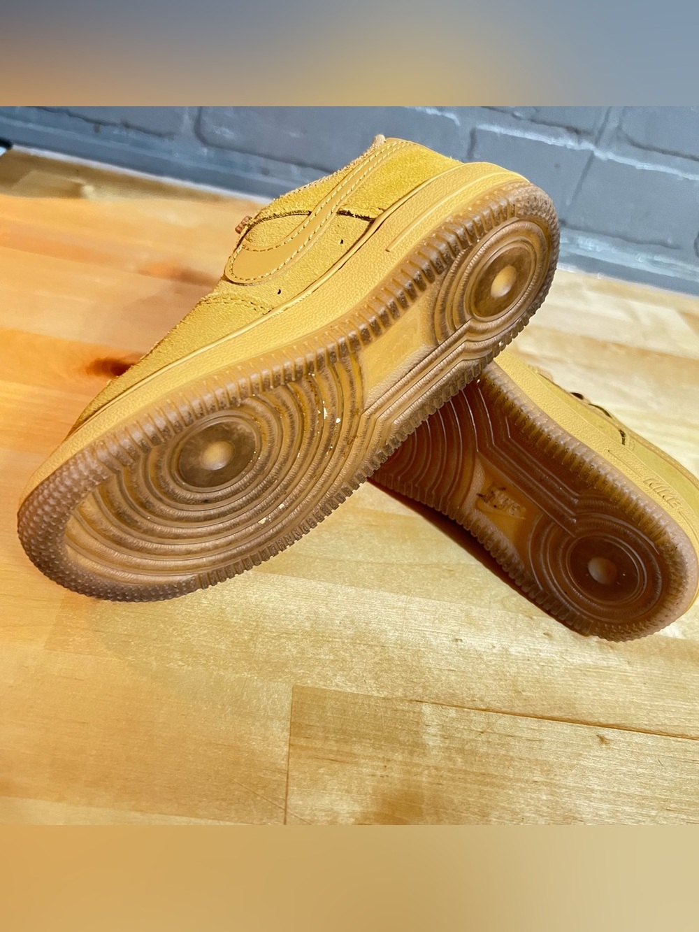 Nike Air Force 1 LV8 3 Kids Size 10.5C Shoes Wheat Gum Light Brown Athletic - Picture 5 of 7